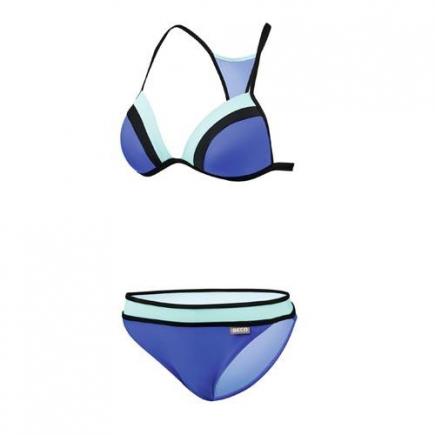 BECO bikini, B-cup, blauw/zwart