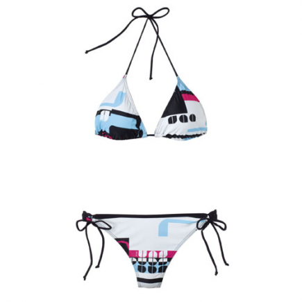 BECO triangelbikini, wit