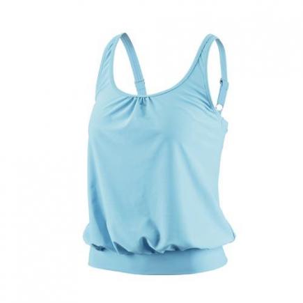 BECO tankini blouse top, turquoise